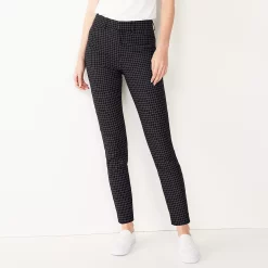 Women's Nine West Slim Ankle Pants 13 Women's Nine West Slim Ankle Pants -Napier Elegant shop 4549881 Black White Grid
