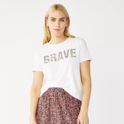Women's Nine West Crewneck Graphic Tee -Napier Elegant shop 4646703 Brave Floral