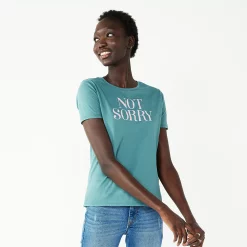Women's Nine West Crewneck Graphic Tee -Napier Elegant shop 4646703 Not Sorry