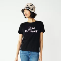 Women's Nine West Crewneck Graphic Tee -Napier Elegant shop 4646703 Take It Easy