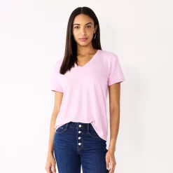 Women's Nine West Essential V-Neck Tee -Napier Elegant shop 4841148 Lilac Necklace