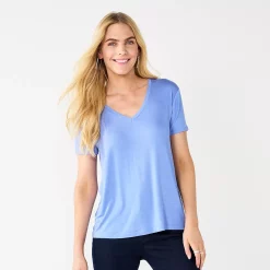 Women's Nine West Essential V-Neck Tee -Napier Elegant shop 4841148 Valentina Peri