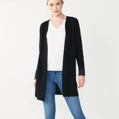Women's Nine West Car Coat Cardigan 17 Women's Nine West Car Coat Cardigan -Napier Elegant shop 4972563 Black