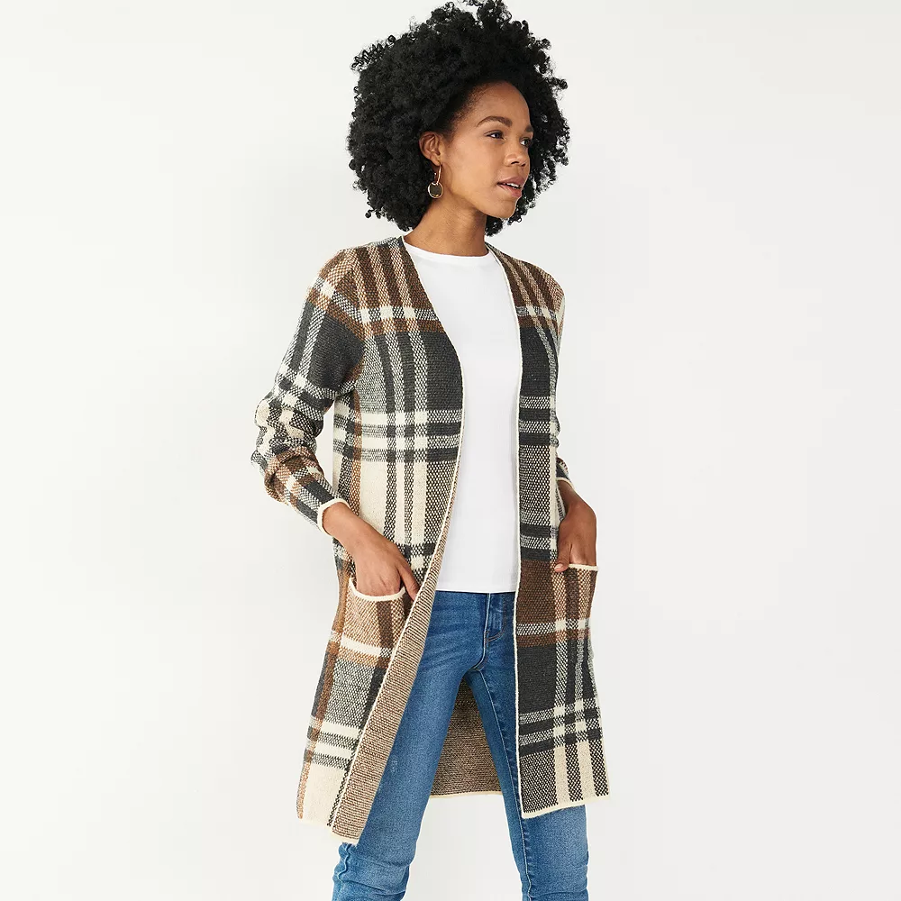 Women's Nine West Car Coat Cardigan 2 Women's Nine West Car Coat Cardigan - Image 2