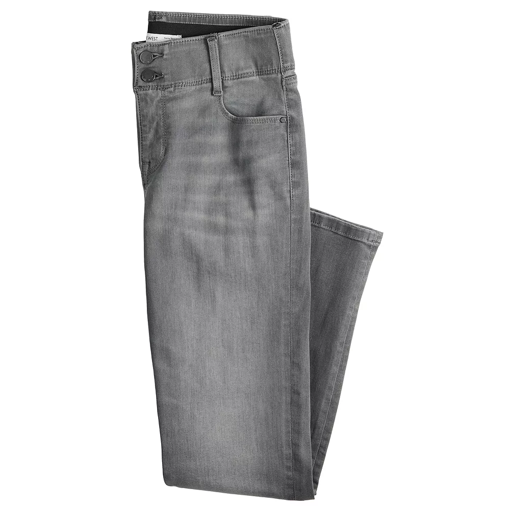 Women's Nine West Curvy Tummy-Control Slim Straight Jeans 6 Women's Nine West Curvy Tummy-Control Slim Straight Jeans - Image 6