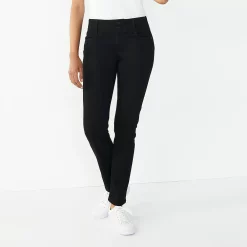 Women's Nine West Tummy-Control Slim Straight Jeans 9 Women's Nine West Tummy-Control Slim Straight Jeans -Napier Elegant shop 4991601 Black