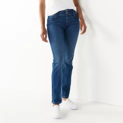 Women's Nine West Tummy-Control Slim Straight Jeans 10 Women's Nine West Tummy-Control Slim Straight Jeans -Napier Elegant shop 4991601 Medium Wash Blast
