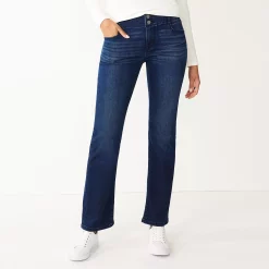 Women's Nine West Curvy Tummy-Control Bootcut Jeans