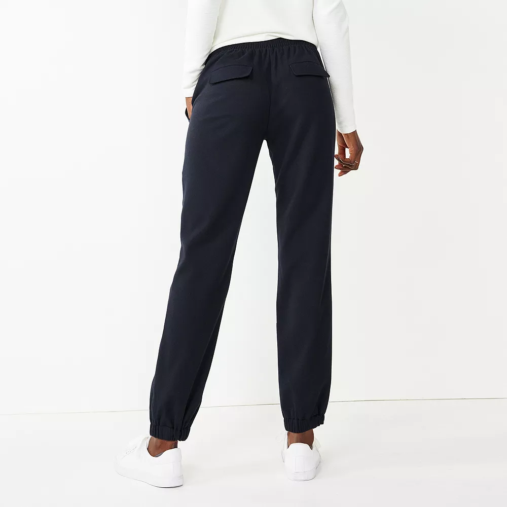 Women's Nine West Elastic-Cuff Relaxed Jogger Pants 8 Women's Nine West Elastic-Cuff Relaxed Jogger Pants - Image 8