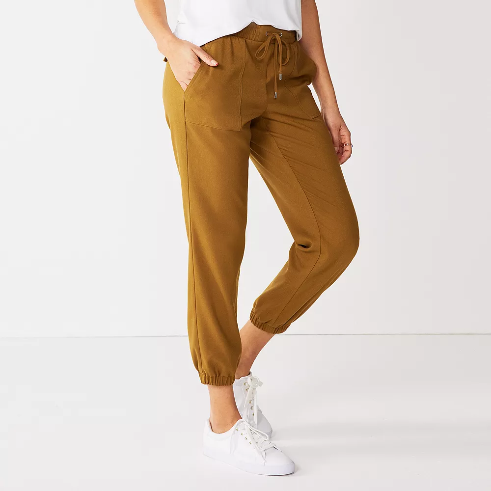 Women's Nine West Elastic-Cuff Relaxed Jogger Pants 7 Women's Nine West Elastic-Cuff Relaxed Jogger Pants - Image 7