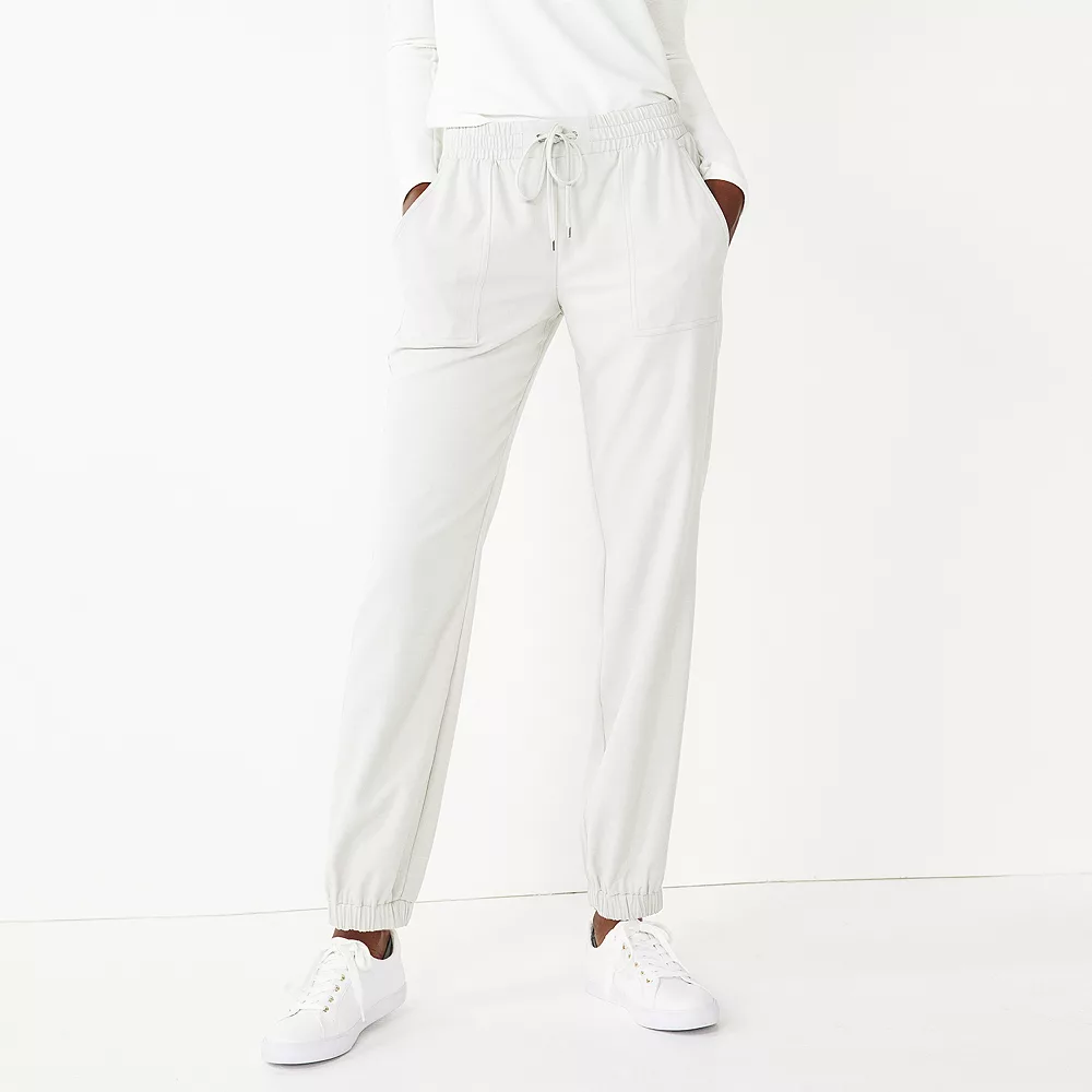 Women's Nine West Elastic-Cuff Relaxed Jogger Pants 2 Women's Nine West Elastic-Cuff Relaxed Jogger Pants - Image 2