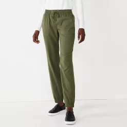 Women's Nine West Elastic-Cuff Relaxed Jogger Pants 12 Women's Nine West Elastic-Cuff Relaxed Jogger Pants -Napier Elegant shop 5028329 Infantry Olive