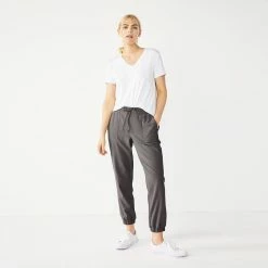 Women's Nine West Elastic-Cuff Relaxed Jogger Pants 14 Women's Nine West Elastic-Cuff Relaxed Jogger Pants -Napier Elegant shop 5028329 Shark Cove