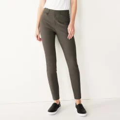 Petite Nine West Slim-Cut Ankle Pants -Napier Elegant shop 5176086 Darkest Hour Gray