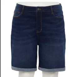 Plus Size Nine West Slimming Pocket Bermuda Shorts 8 Plus Size Nine West Slimming Pocket Bermuda Shorts -Napier Elegant shop 5214366 Rinse Wash