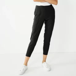 Women's Nine West Curvy Relaxed Pintucked Crop Pants 11 Women's Nine West Curvy Relaxed Pintucked Crop Pants -Napier Elegant shop 5245416 Mineral Black