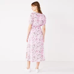 Women's Nine West Puff Sleeve Maxi Dress -Napier Elegant shop 5261378 ALT