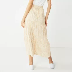 Women's Nine West Crosshatch Tiered Maxi Skirt -Napier Elegant shop 5330209 ALT