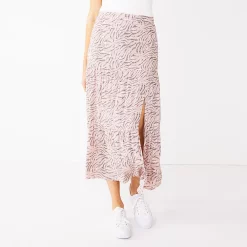 Women's Nine West Crosshatch Tiered Maxi Skirt -Napier Elegant shop 5330209 Lilac Zebra