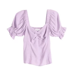 Women's Nine West Twist Front Puff Sleeve Top -Napier Elegant shop 5493540 ALT5