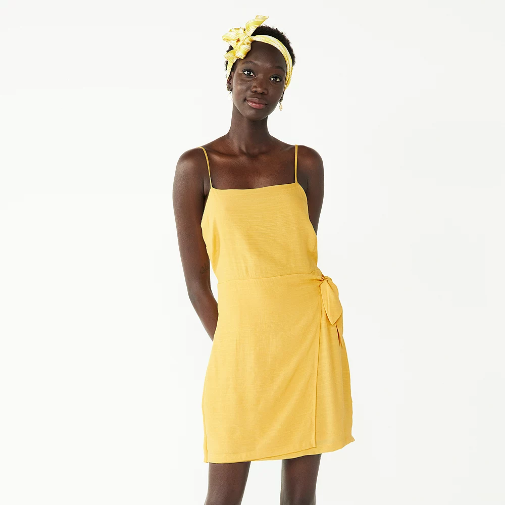 Women's Nine West Side-Tie Faux Wrap Mini Dress 7 Women's Nine West Side-Tie Faux Wrap Mini Dress - Image 7