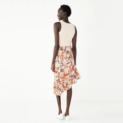 Women's Nine West Asymmetrical Midi Skirt -Napier Elegant shop 5538810 ALT