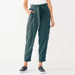 Women's Nine West Tapered High-Waisted Utility Pants