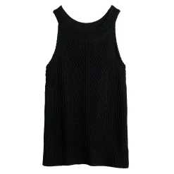 Women's Nine West High-Neck Cutaway Sweater Tank -Napier Elegant shop 5566564 ALT5