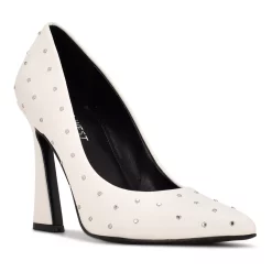 Nine West Trial Women's Rhinestone Dress Pumps -Napier Elegant shop 5618715 White