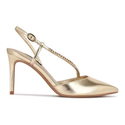 Nine West Gisha Women's Chain Link High Heel Dress Pumps 10 Nine West Gisha Women's Chain Link High Heel Dress Pumps -Napier Elegant shop 5618718 ALT