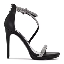 Nine West Lavern Women's Strappy Rhinestone Dress Sandals 10 Nine West Lavern Women's Strappy Rhinestone Dress Sandals -Napier Elegant shop 5618726 ALT