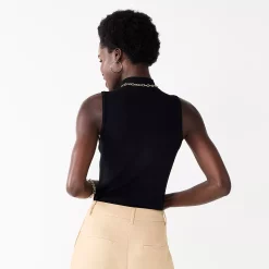 Women's Nine West Mockneck Sweater Tank -Napier Elegant shop 5651501 ALT