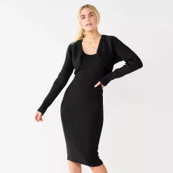 Women's Nine West Short Bolero Cardigan -Napier Elegant shop 5651506 Mineral Black