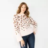 Women's Nine West Patterned Crewneck Sweater