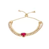 Nine West Gold Tone Heart Slider Bracelet
