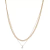 Nine West Multi-Row Initial "J" Pendant Necklace