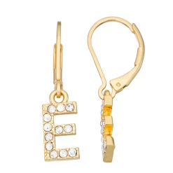 Nine West Initial "E" Drop Earrings