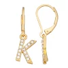 Nine West Initial "K" Drop Earrings