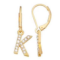 Nine West Initial "K" Drop Earrings