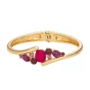 Napier Gold Tone Berry Hinge Bracelet