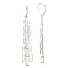 Women's Nine West Silver Tone Chain Drop Earrings