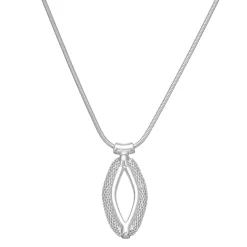 Napier Silver Tone Treasures Pendant Necklace