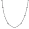 Napier Silver Tone Treasures Collar Necklace