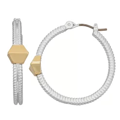 Napier Sparkling Hoop Earrings