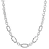 Napier Silver Tone Casual Twist Collar Necklace
