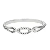 Napier Silver Tone Twist Bangle Bracelet