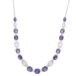 Napier Silver-Tone Statement Collar 16" Necklace