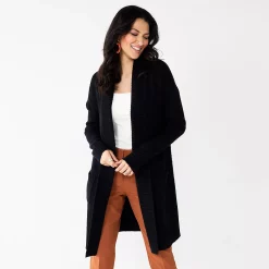 Women's Nine West Shawl Collar Cardigan -Napier Elegant shop 5826042 Mineral Black