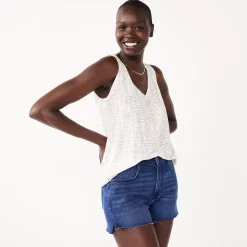 Women's Nine West Easy V-Neck Tank -Napier Elegant shop 6171582 White Snake