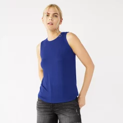 Nine West Essential Easy High-Neck Tank -Napier Elegant shop 6171805 Clara Purple
